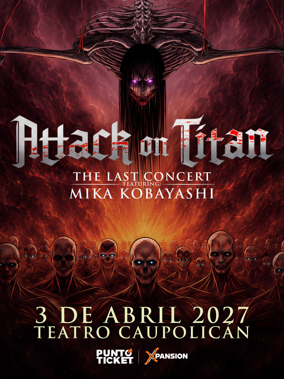 Con Mika Kobayashi: Se anuncia  Attack on Titan - The Last Concert en Chile